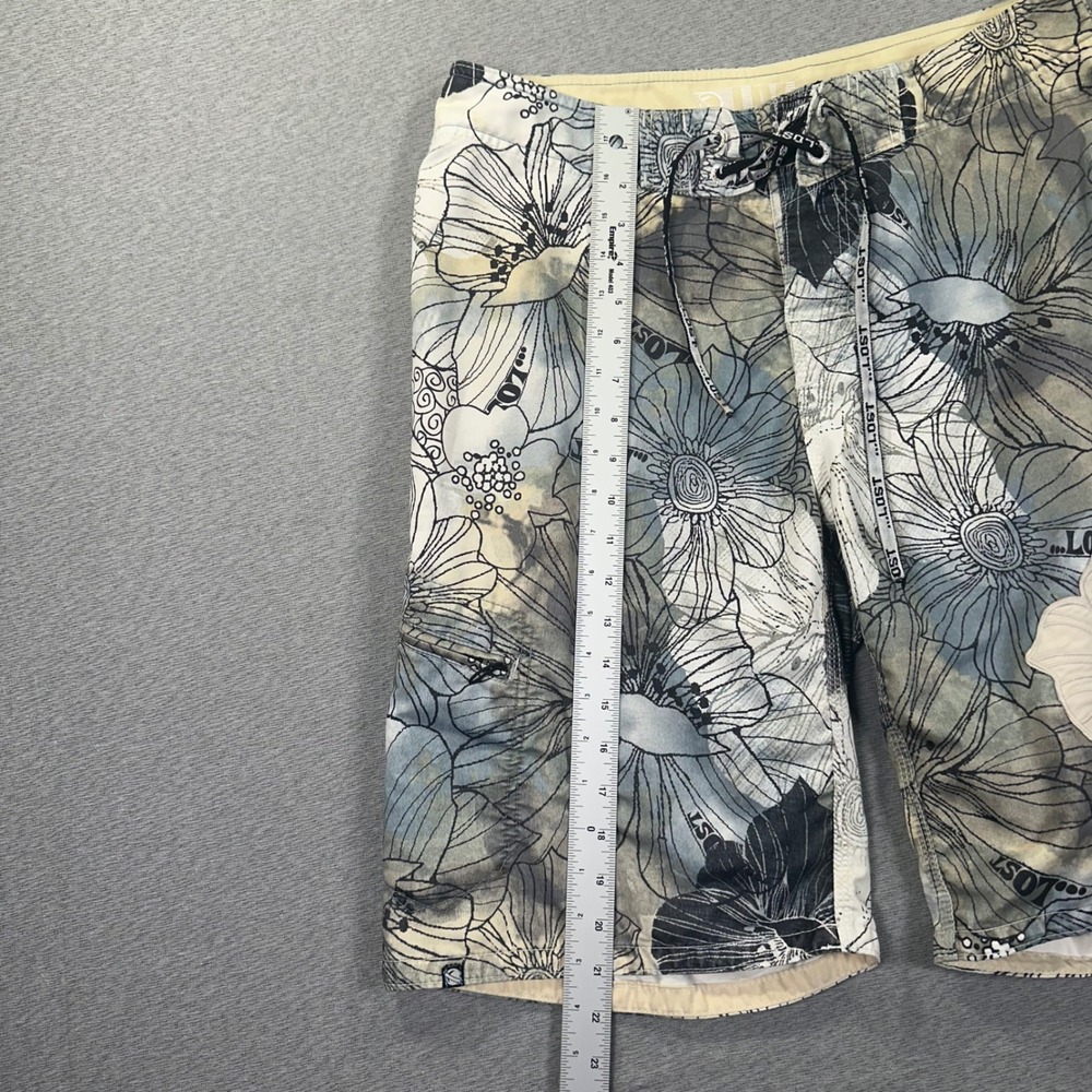Y2K Lost Enterprise Mayhem Board Shorts Mens 32 Floral AOP Surf Swim Trunks - Picture 6 of 9